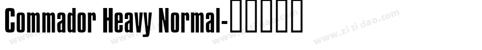 Commador Heavy Normal字体转换